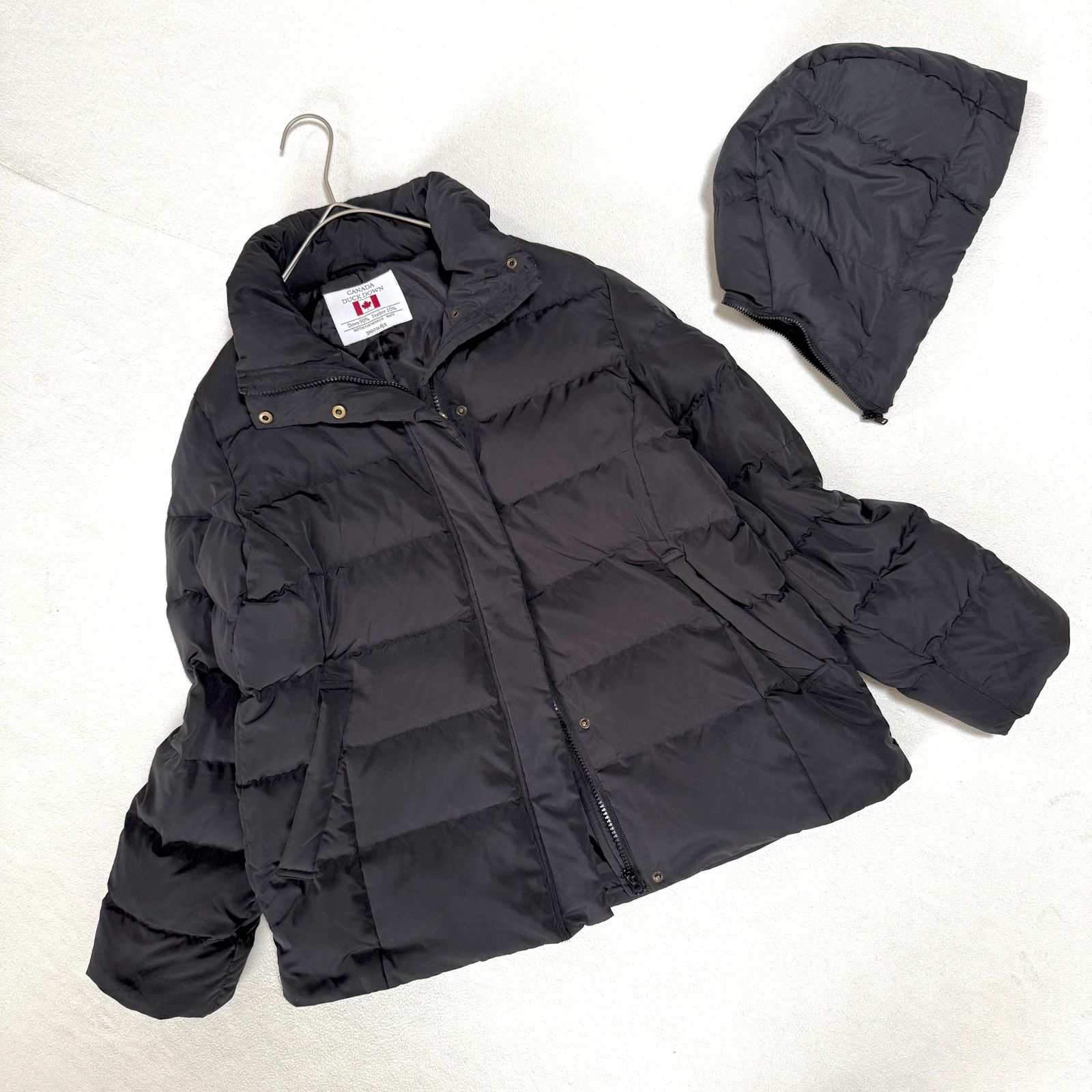極美品・ダウン90%・L✨シューラルー 2way カナダダック ダウン コート 