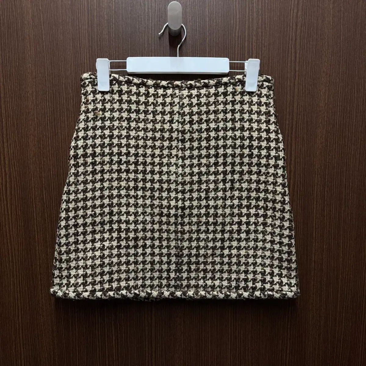 サンドロ ハウンドトゥース チェック柄スカート