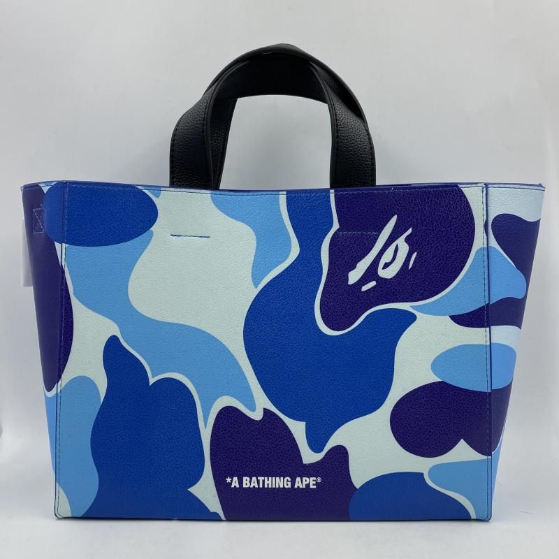 A BATHING APE ABC CAMO BAG ブルー サイズS 24