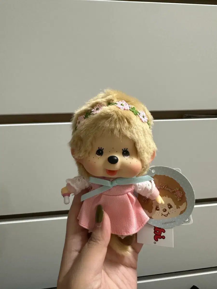 モンチッチ 花 ONE リング キーホルダー