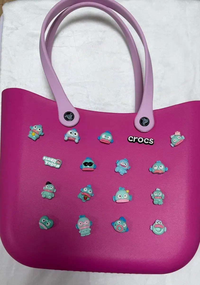 クロックス ピンク ゼリーバッグ ジビッツ