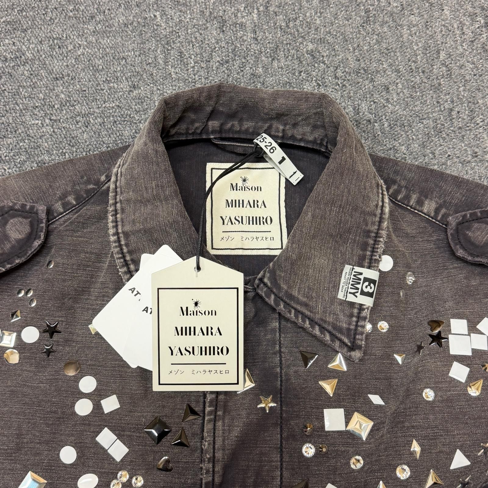 参考上代91,300円 未使用 MIHARA YASUHIRO 25AW EMBELLISHED MILITARY 