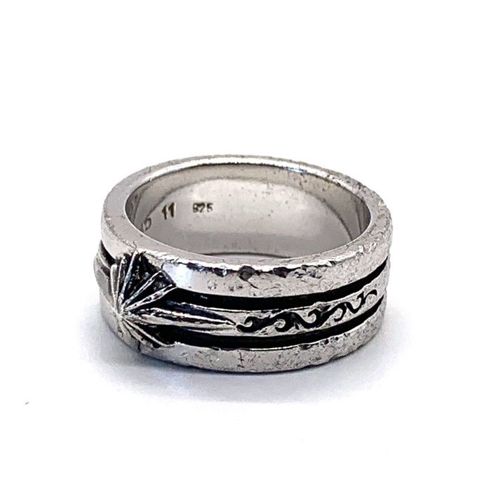 SAAD サード 太陽神 2ライン シルバーリング SV925 Size 11号 - メルカリ