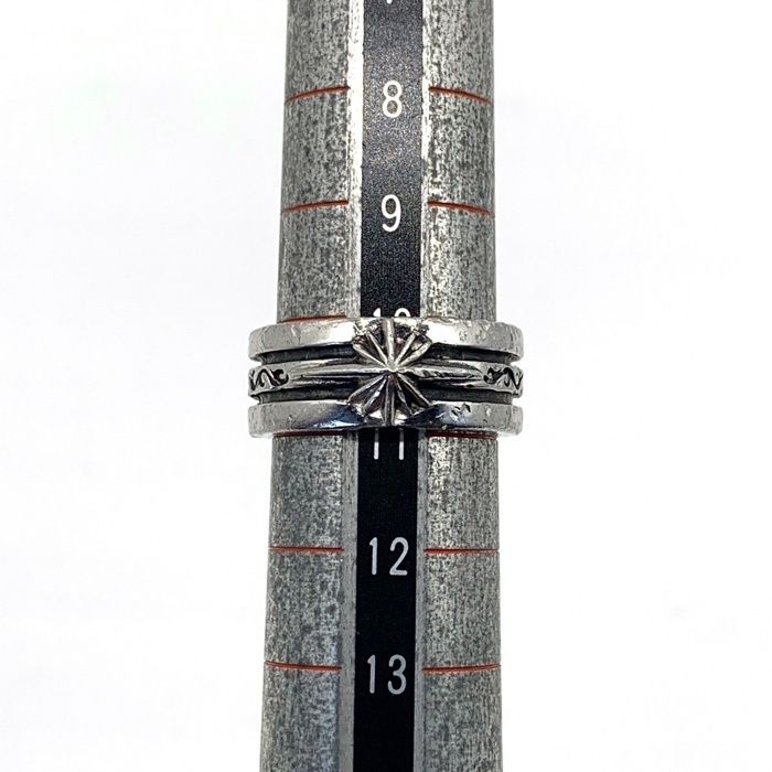 SAAD サード 太陽神 2ライン シルバーリング SV925 Size 11号 - メルカリ