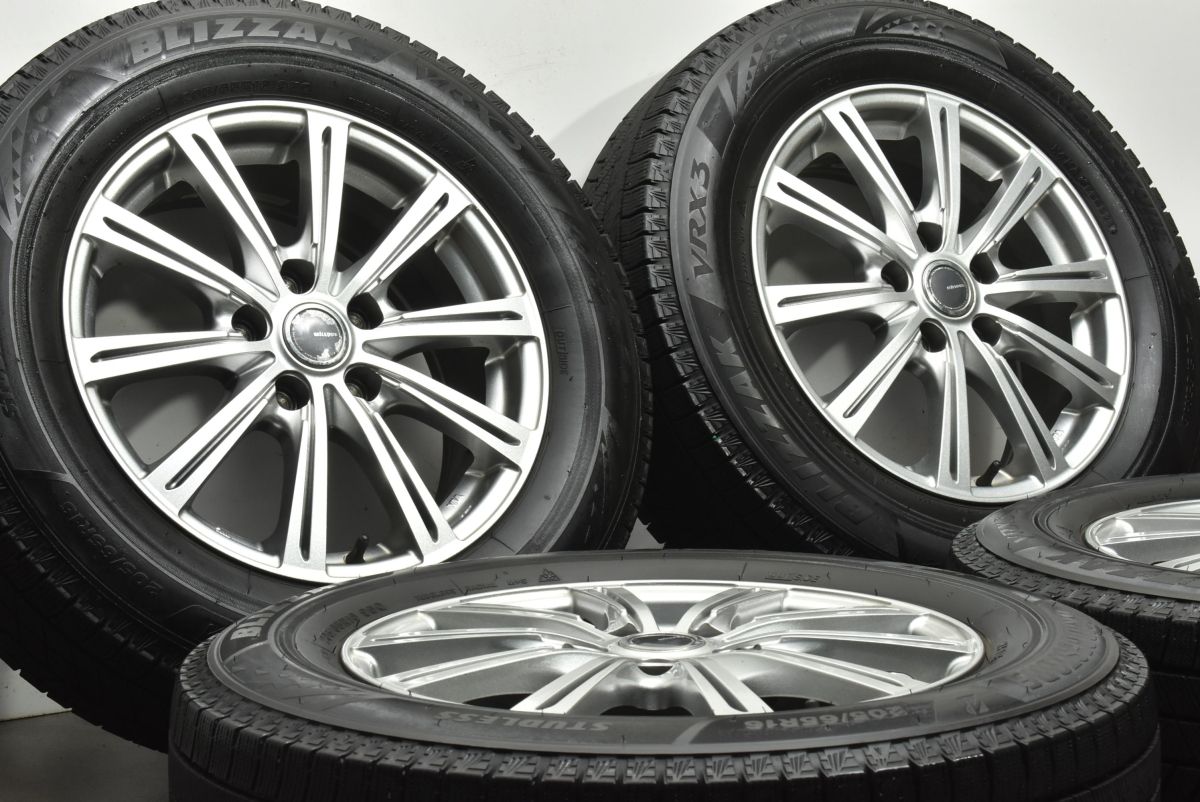 バリ溝 ミルアス 16 in 6 5 J 48 PCD 114 3 ブリヂストン ブリザック VRX 205 65 R ヤリスクロス エクストレイル CX 30