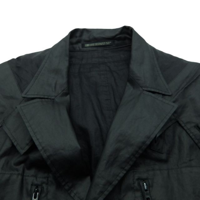 YOHJI YAMAMOTO 02aw LINEN COAT BLACK サイズ23 HM-J02-332 ヨウジ