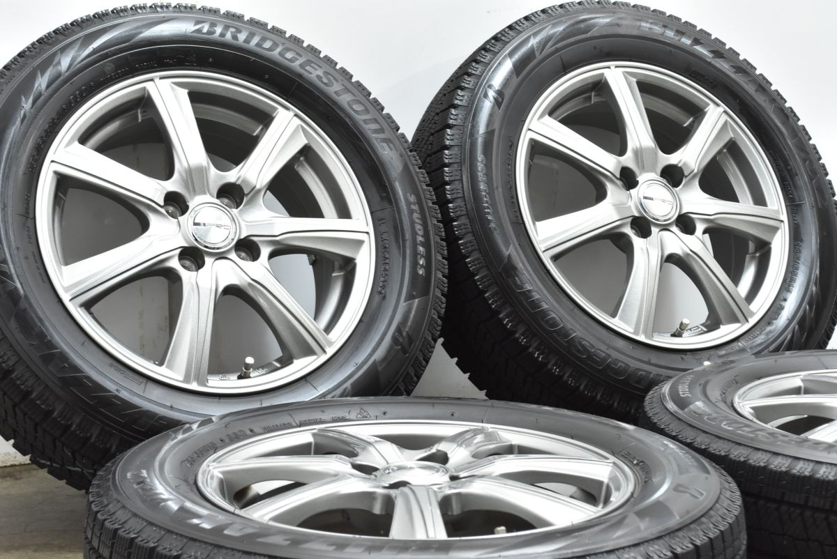 フィット アクア 等に PRD 15 in 5 J 42 PCD 100 ブリヂストン ブリザック VRX 2 185 65 R ヴィッツ カローラフィールダー スイフト