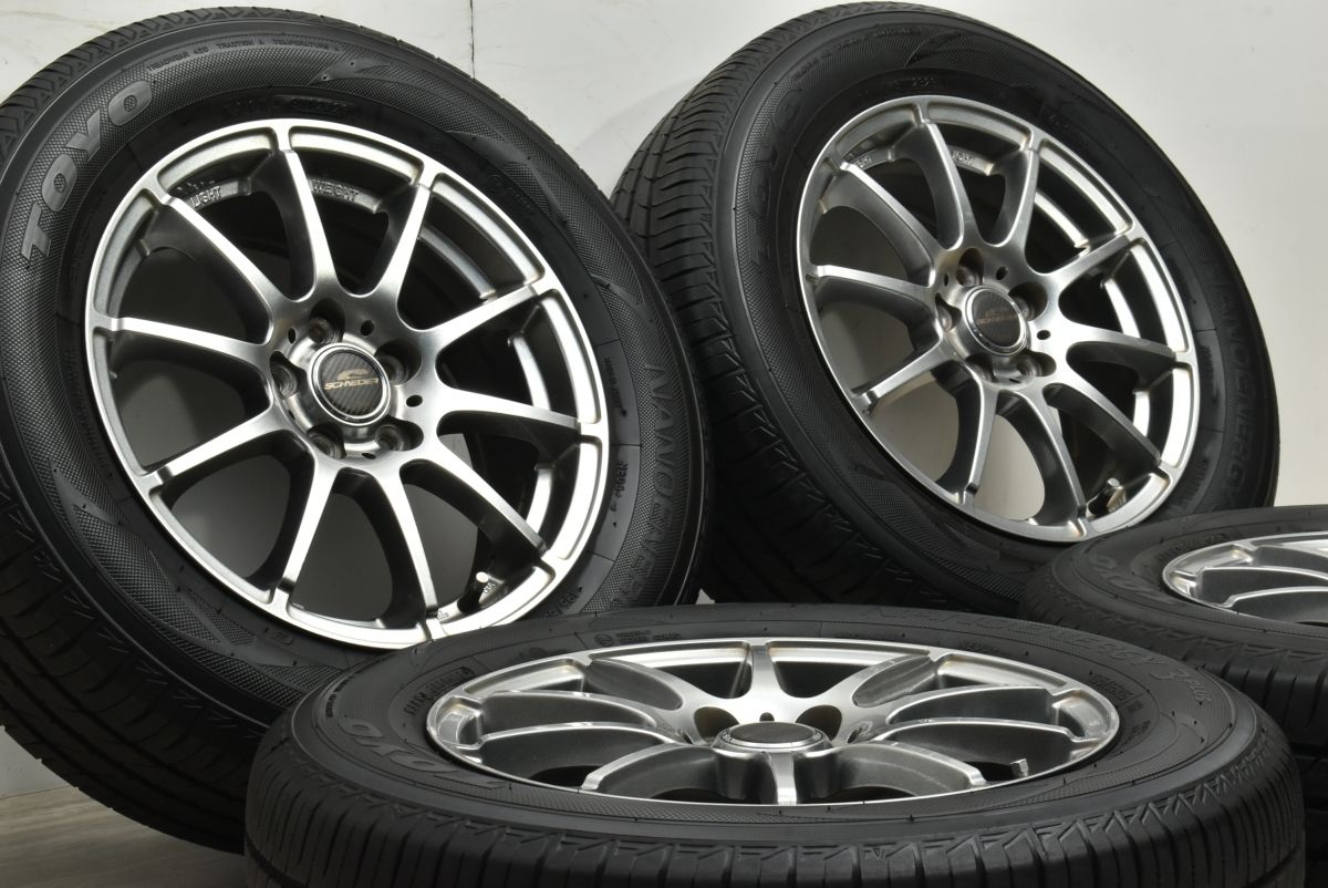 プリウス インプレッサ 等に シュナイダー 15 in 6 J 45 PCD 100 トーヨー ナノエナジー3 PLUS 195 65 R カローラツーリング スポーツ