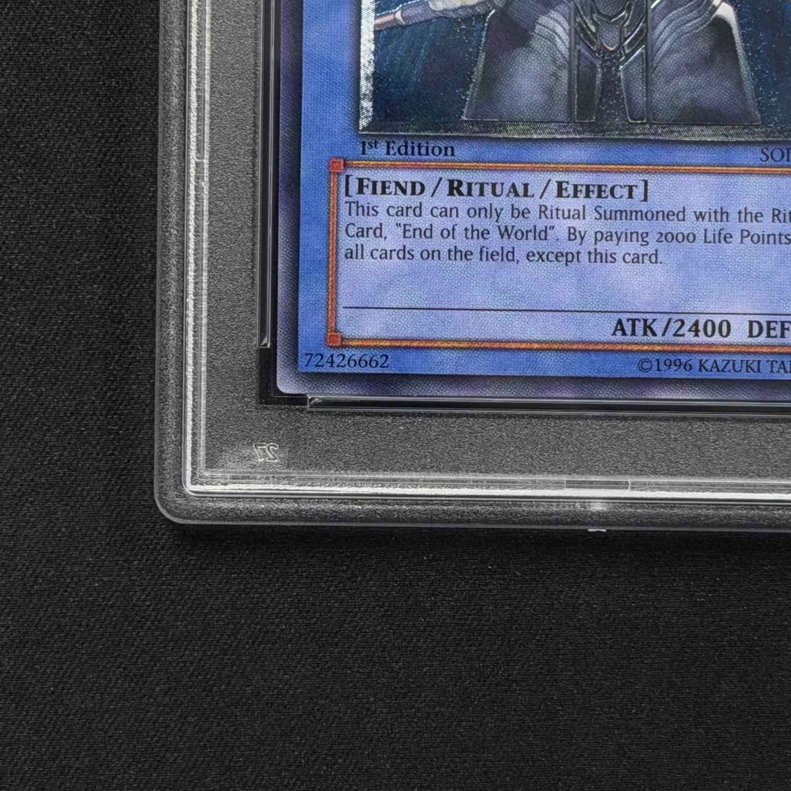 遊戯王 PSA10 終焉の王デミス アジア版 レリーフ アルティメットレア