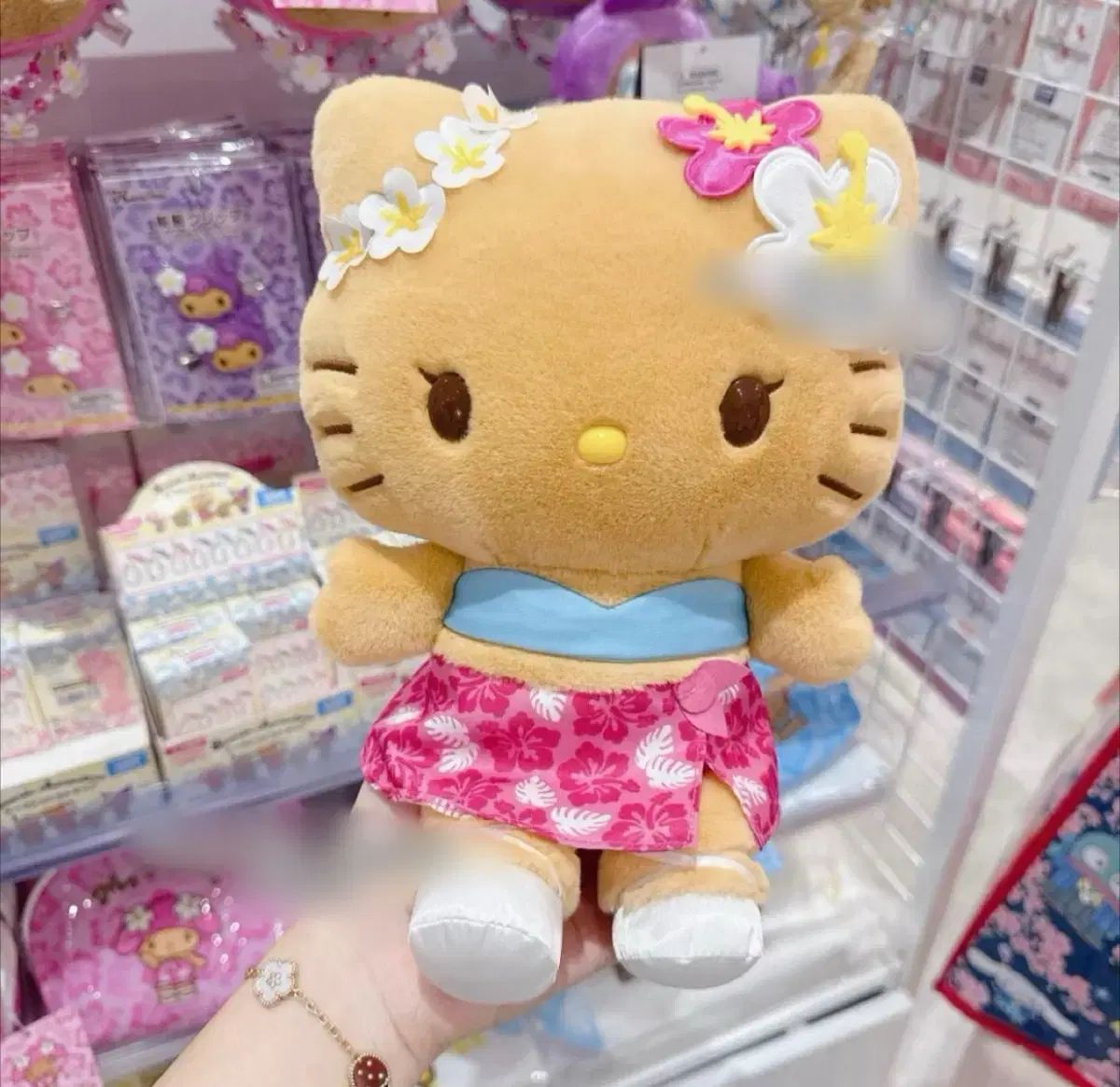 日本輸入 サンリオ ハローキティ トコナツ タニングキティぬいぐるみ