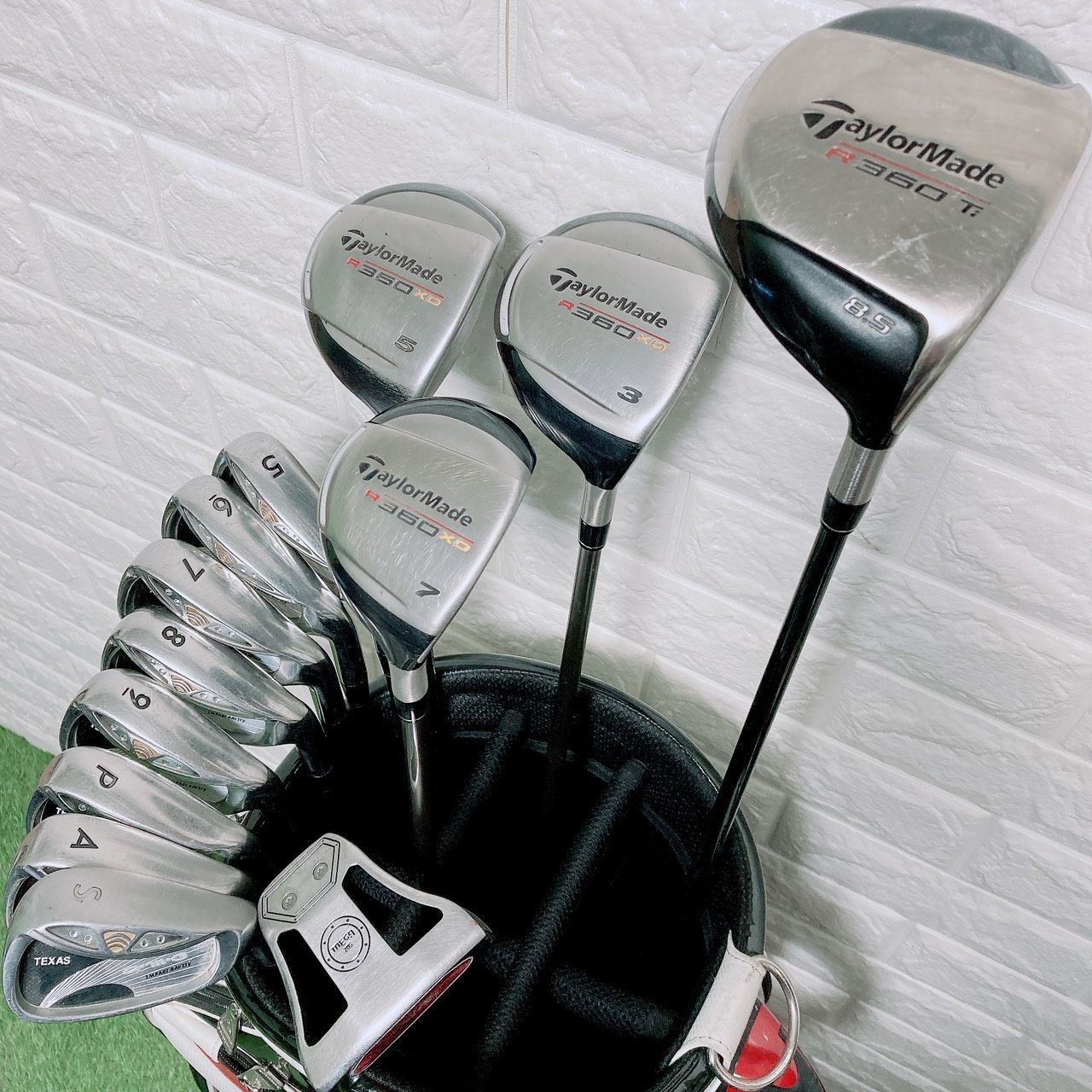 テーラーメイド R9 R360 メンズゴルフセット キャディバッグ付 S 11本 テーラーメイド R7 R360XD メンズゴルフ 11本 キャディバッグ付き S