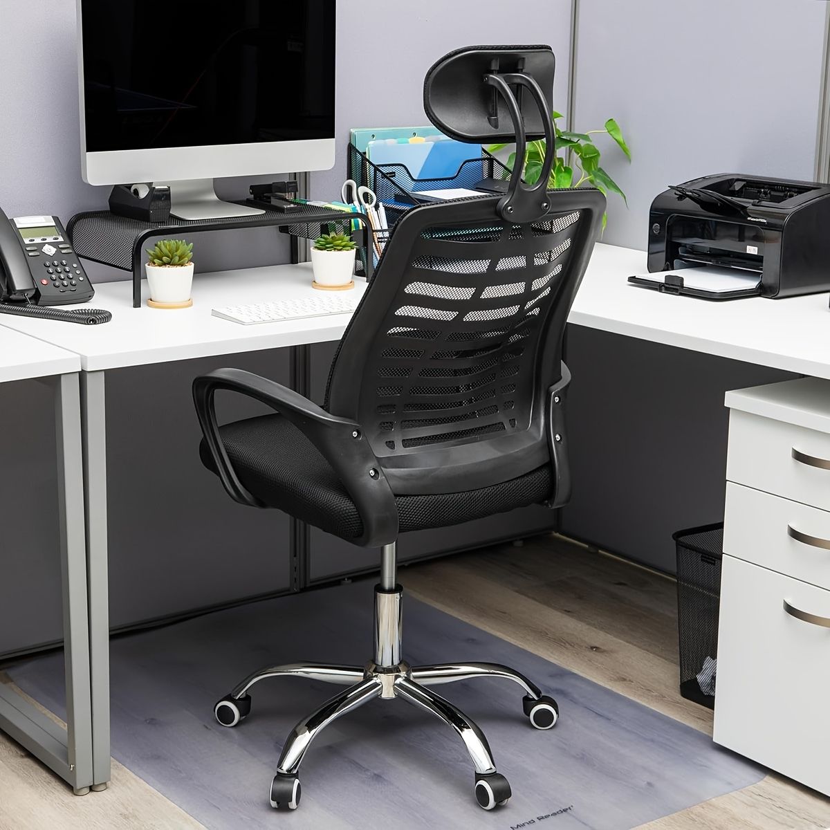 人間工学オフィスチェア 高耐久メタルフレーム