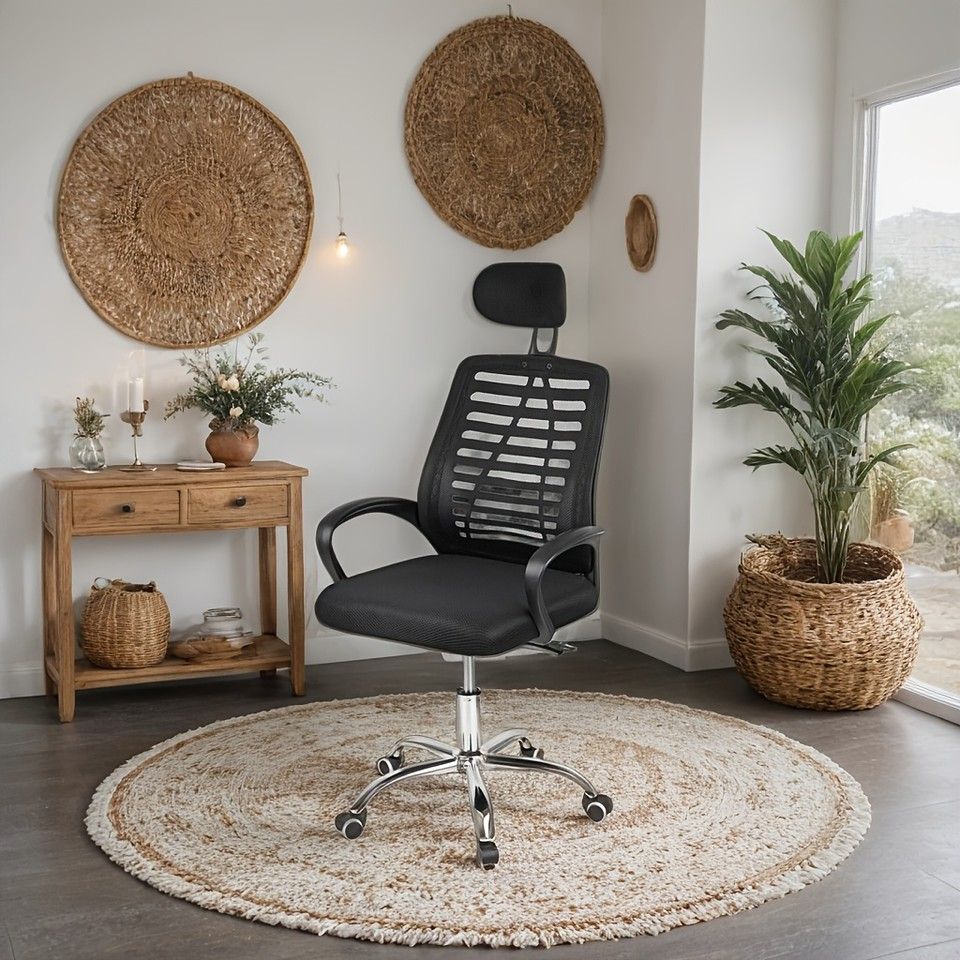  360度回転＆無段階昇降 人間工学オフィスチェア 高耐久メタルフレーム 通気性メッシュ デスクチェア 学習椅子 PCチェアに最適 バーチェア オフィスチェア ワークチェア 椅子 チェア