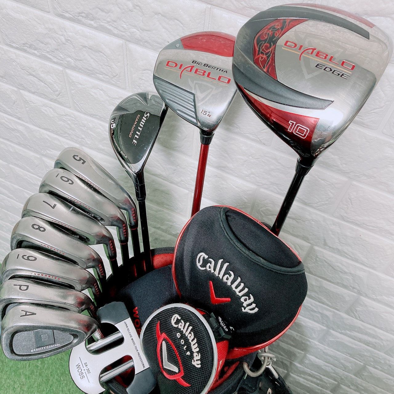 クラブのみ ゴルフクラブ メンズ セット Callaway キャロウェイ ONOFF 11本 初心者 キャディバッグ DIABLO