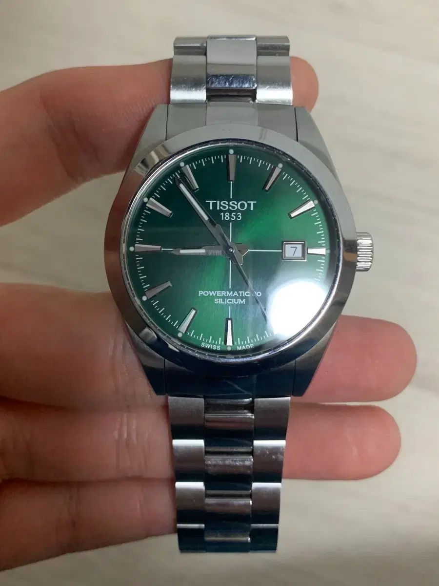  ティソ ジェントルマン パワーマティック 80 シリシウム 緑版 人気商品 自動巻き時計 腕時計(アナログ)