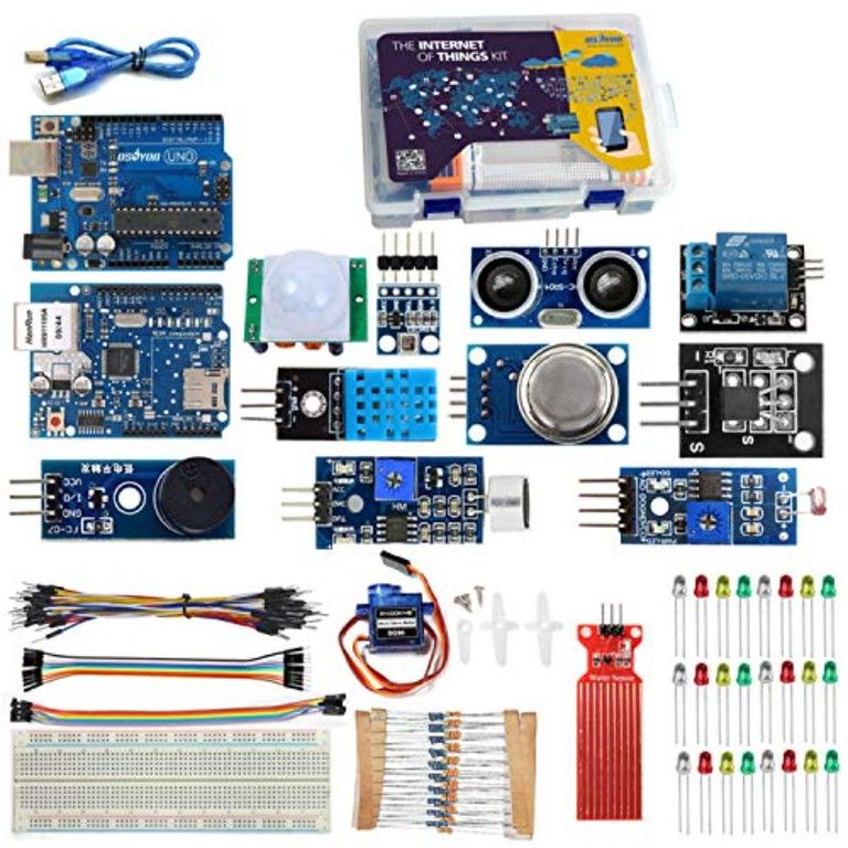 IoT学習に最適 OSOYOO IoTスターターキット Arduino対応 通信 自動認識 制御 リモート測定 電子部品フルセット LCDディスプレイ搭載 Raspberry Pi ESP 8266対応