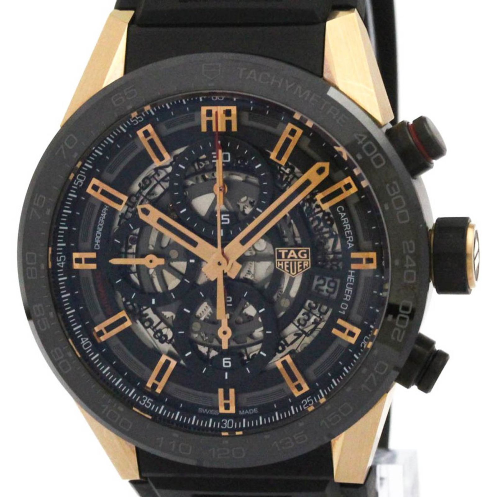 タグホイヤー (TAG HEUER) カレラ ホイヤー01 クロノグラフ セラミック 