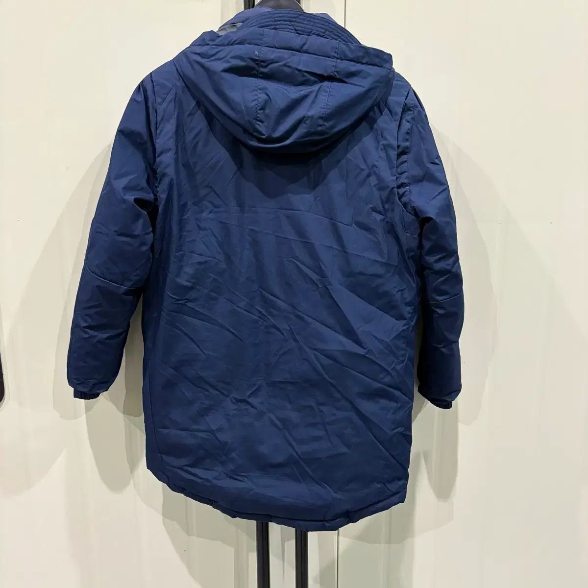 ナイキ ネイビー フード ダウン アウター キッズ