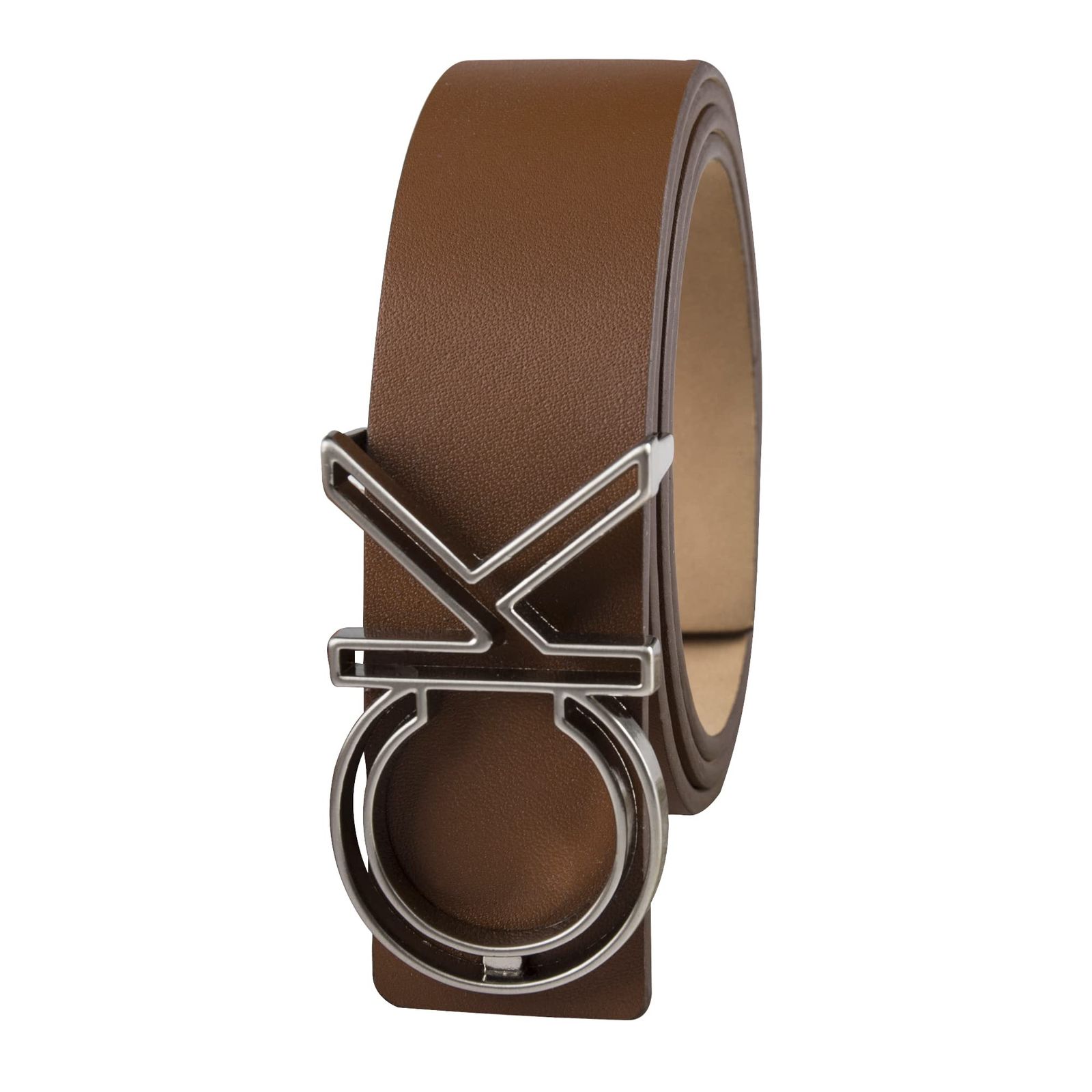 Calvin Klein メンズ カジュアル ステートメントプラークバックルベルト ロゴトリートメント タンプラーク X Large 42 44