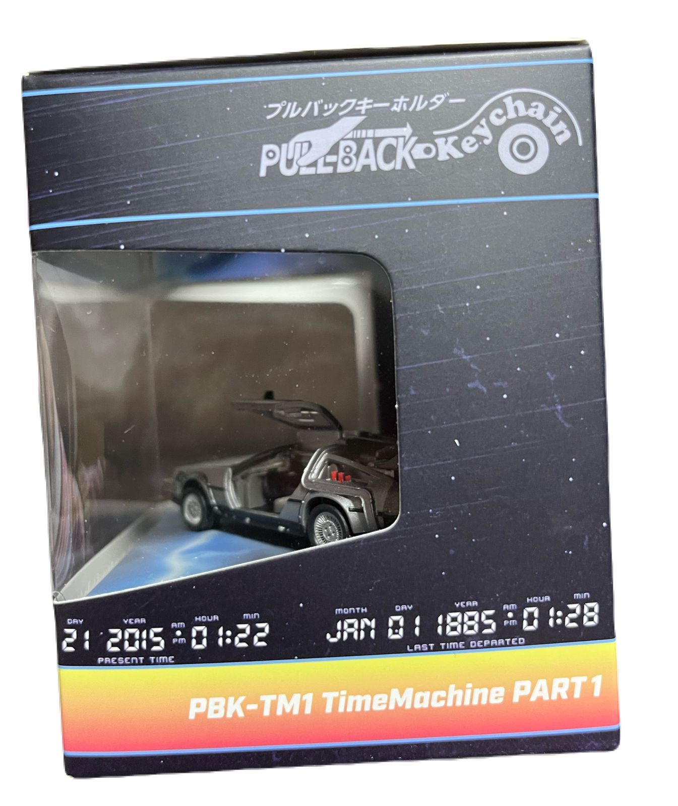 東京コミコン 2025 会場グッズ バックトゥザフューチャー プルバックキーホルダー デロリアン