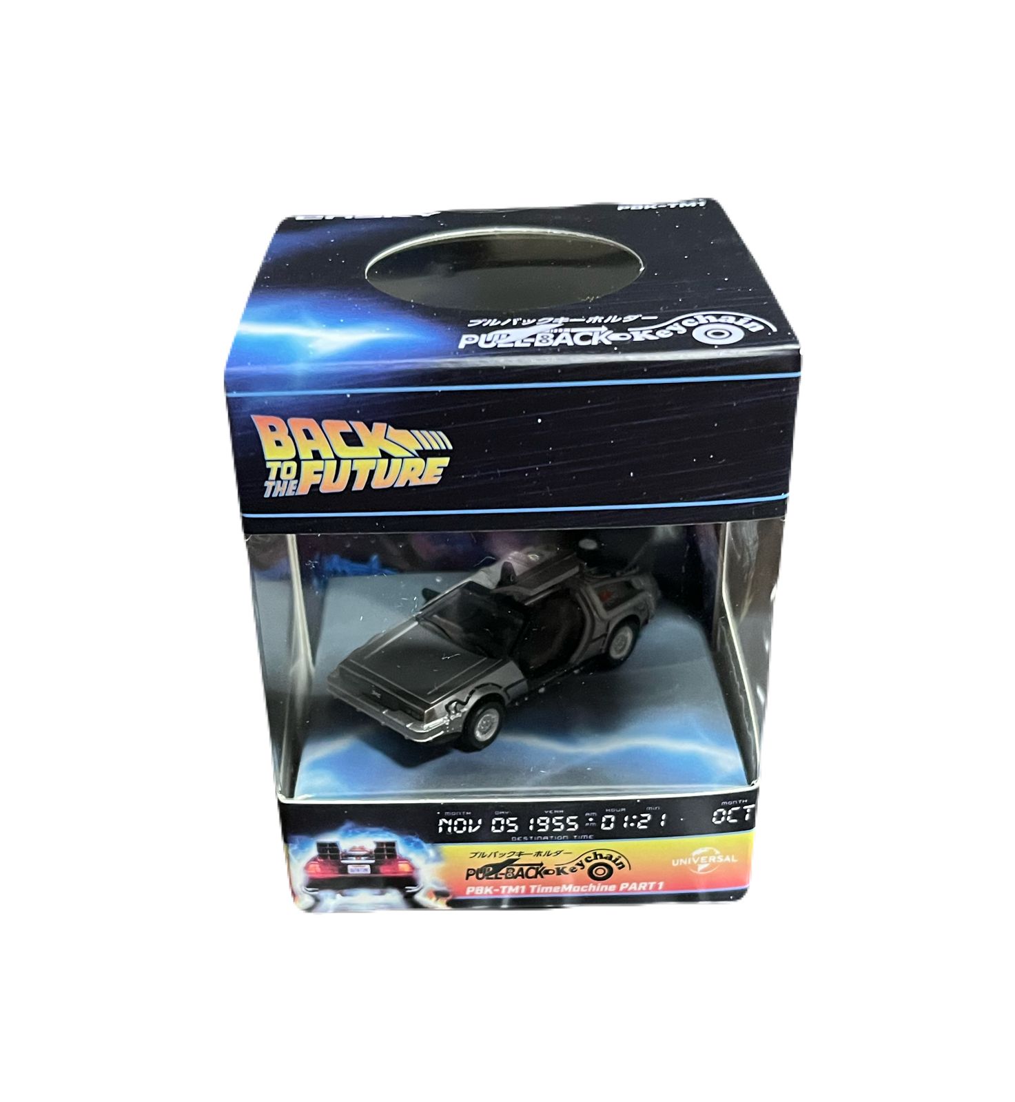 東京コミコン 2025 会場グッズ バックトゥザフューチャー プルバックキーホルダー デロリアン