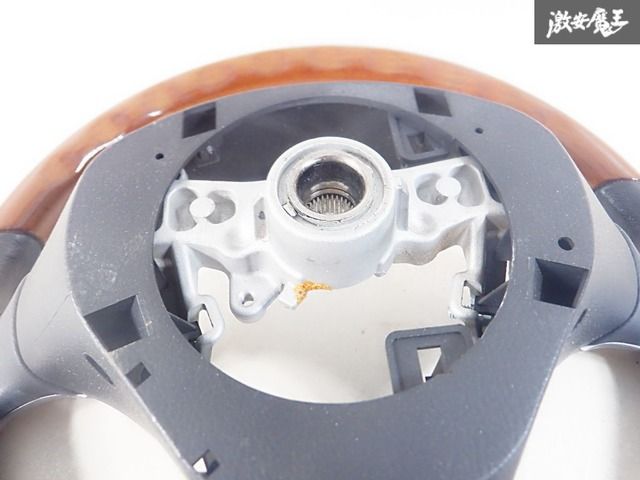 ミラアヴィ L250S momo ステアリング インフレータなし No.146 L250S MOMO ☆ 木目調 純正 ミラ(烏蛇
