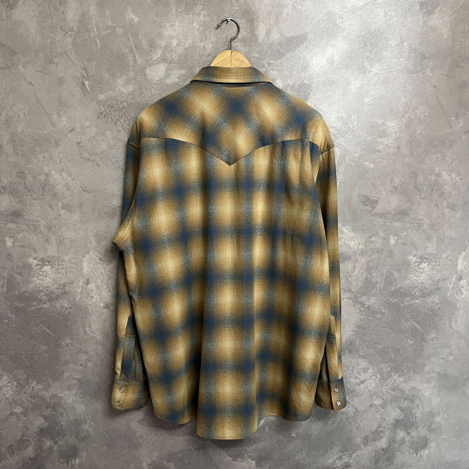 90s PENDLETON CANYON ウールウエスタンシャツ ネルシャツ オンブレ