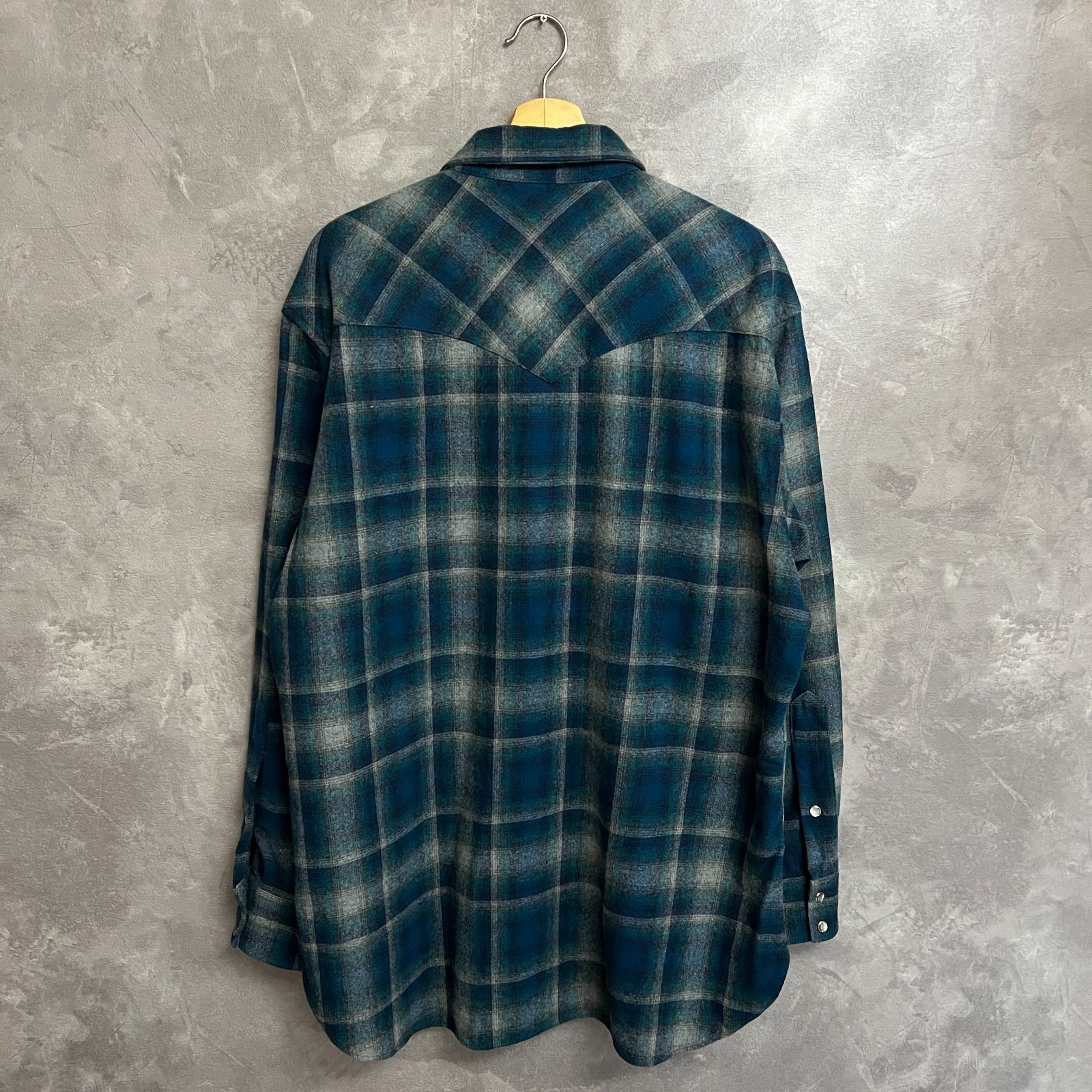 USA古着 90s ペンドルトン pendleton オンブレ ネルシャツ 90s USA製 PENDLETON ペンドルトン オンブレ ウールネルシャツ