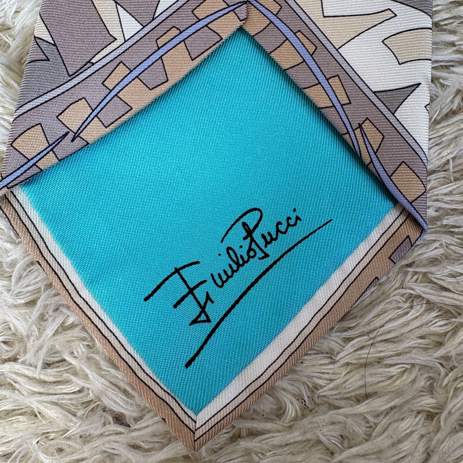 エミリオプッチ ネクタイ シルク イタリア製 マルチカラー ロゴ ジオ