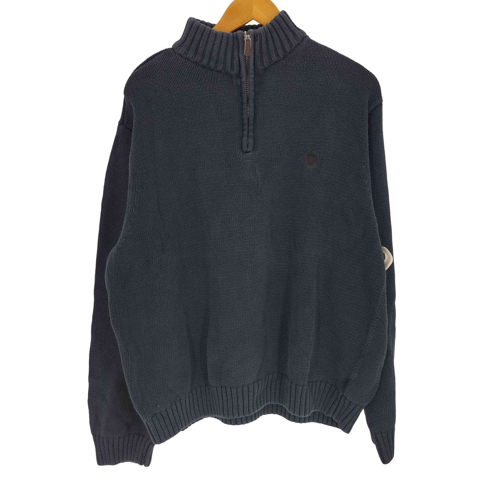 チャップス CHAPS ロゴ刺繍 ハーフジップ コットンニット メンズ 3XL