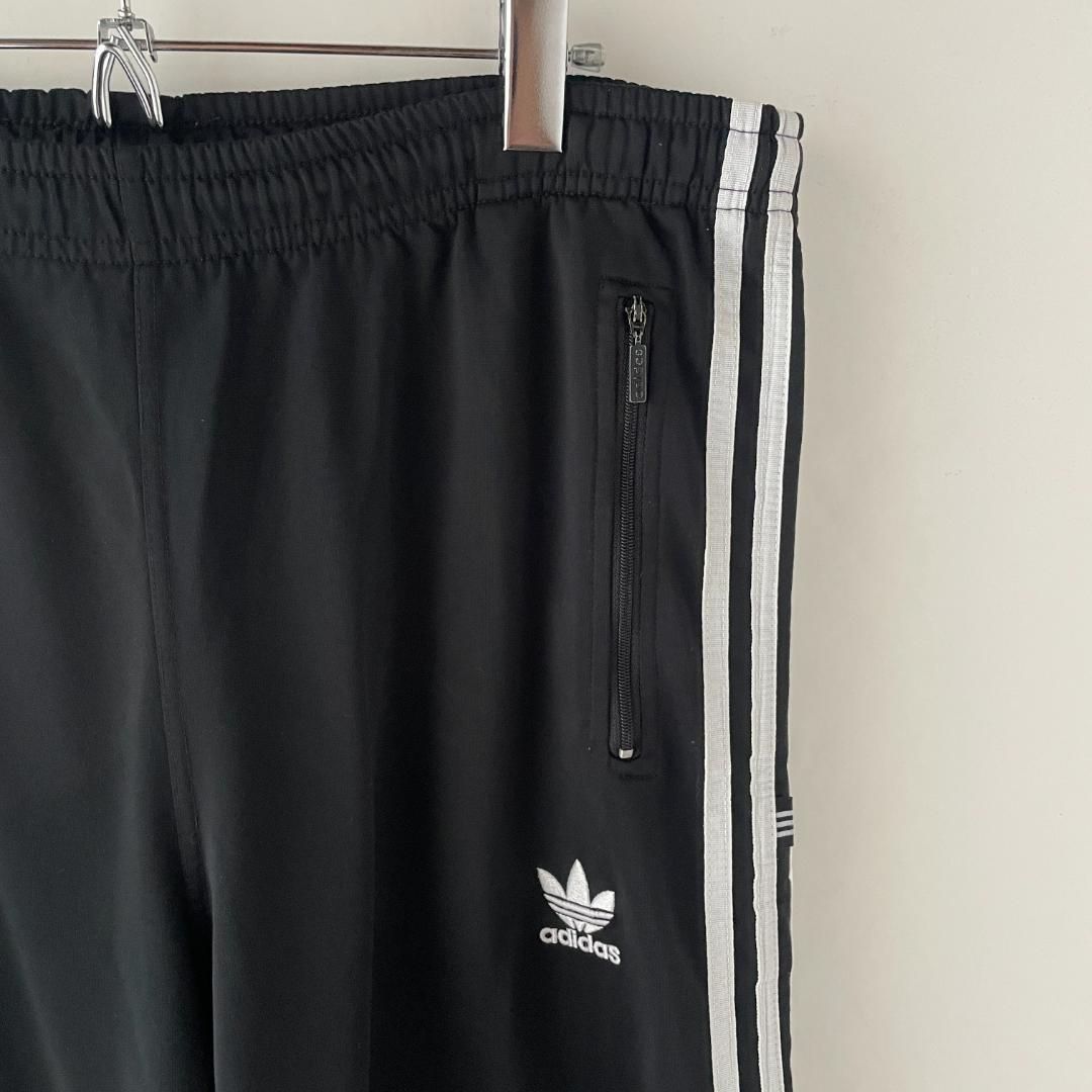 90s adidas トラックパンツ ジャージ トレフォイルロゴ 刺繍 万国旗