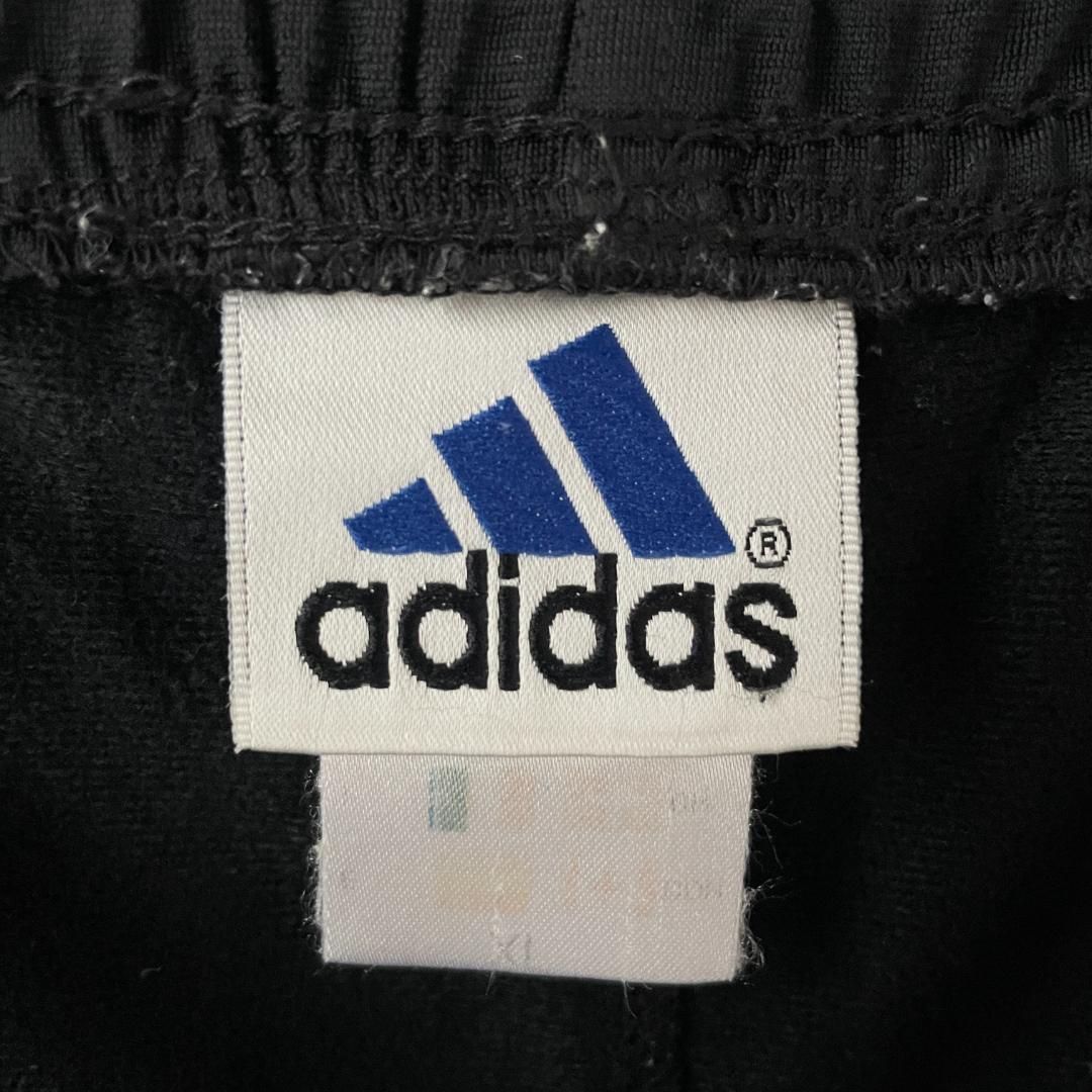 90s adidas トラックパンツ ジャージ トレフォイルロゴ 刺繍 万国旗