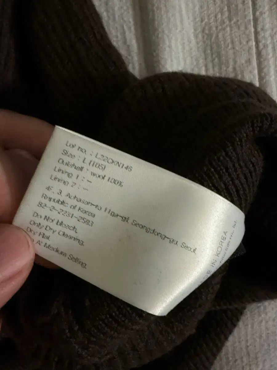 ロードジョングレイ ブラウン ニット