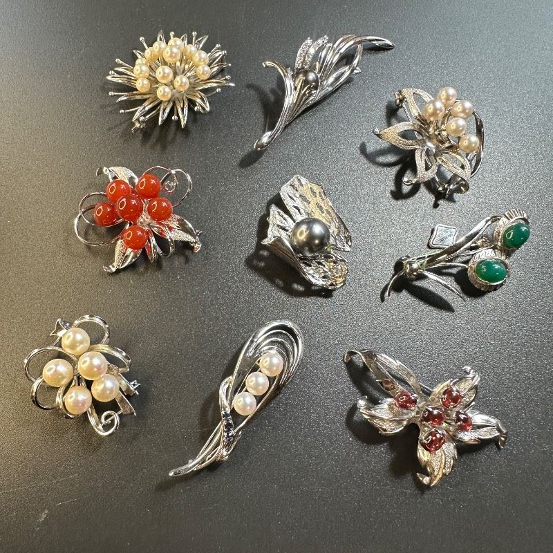 vintage】シルバー製 ブローチ 9点 まとめ売り GT-R6 - メルカリ