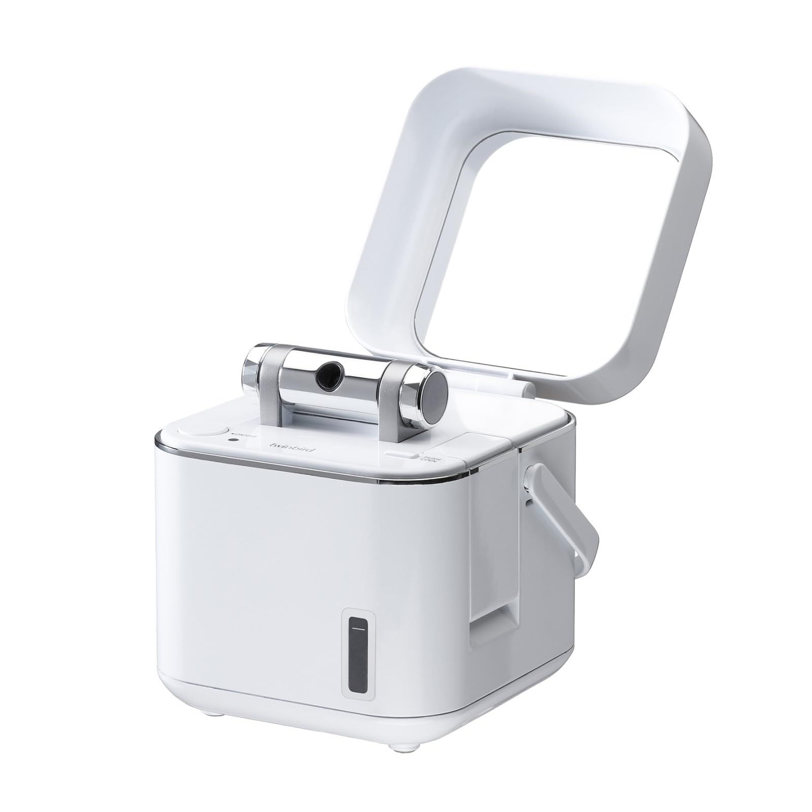 ツインバード フェイススチーマー コンパクト イオンスチーム 美顔器 ミラー付 毛穴ケア 水道水対応 ホワイト 白 SH 2786 W シングルスチーム