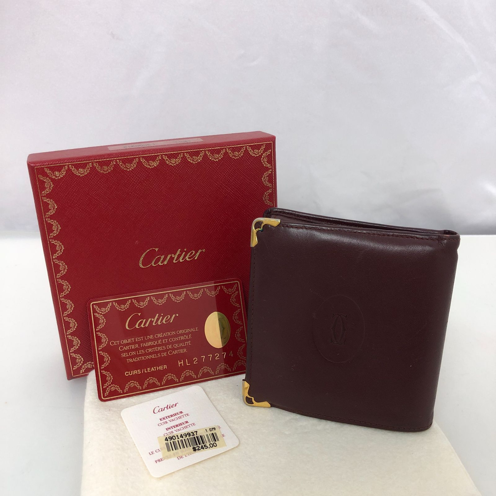 カルティエ 二つ折り財布 SGSS10-7227