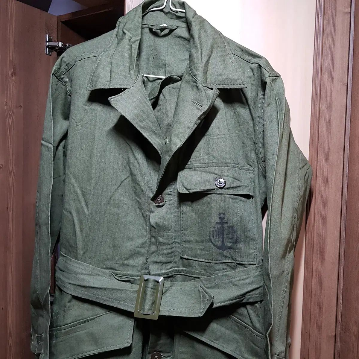 1951年 ミリタリー HBT 韓国戦争 海軍 オールインワン ワイ 12 白