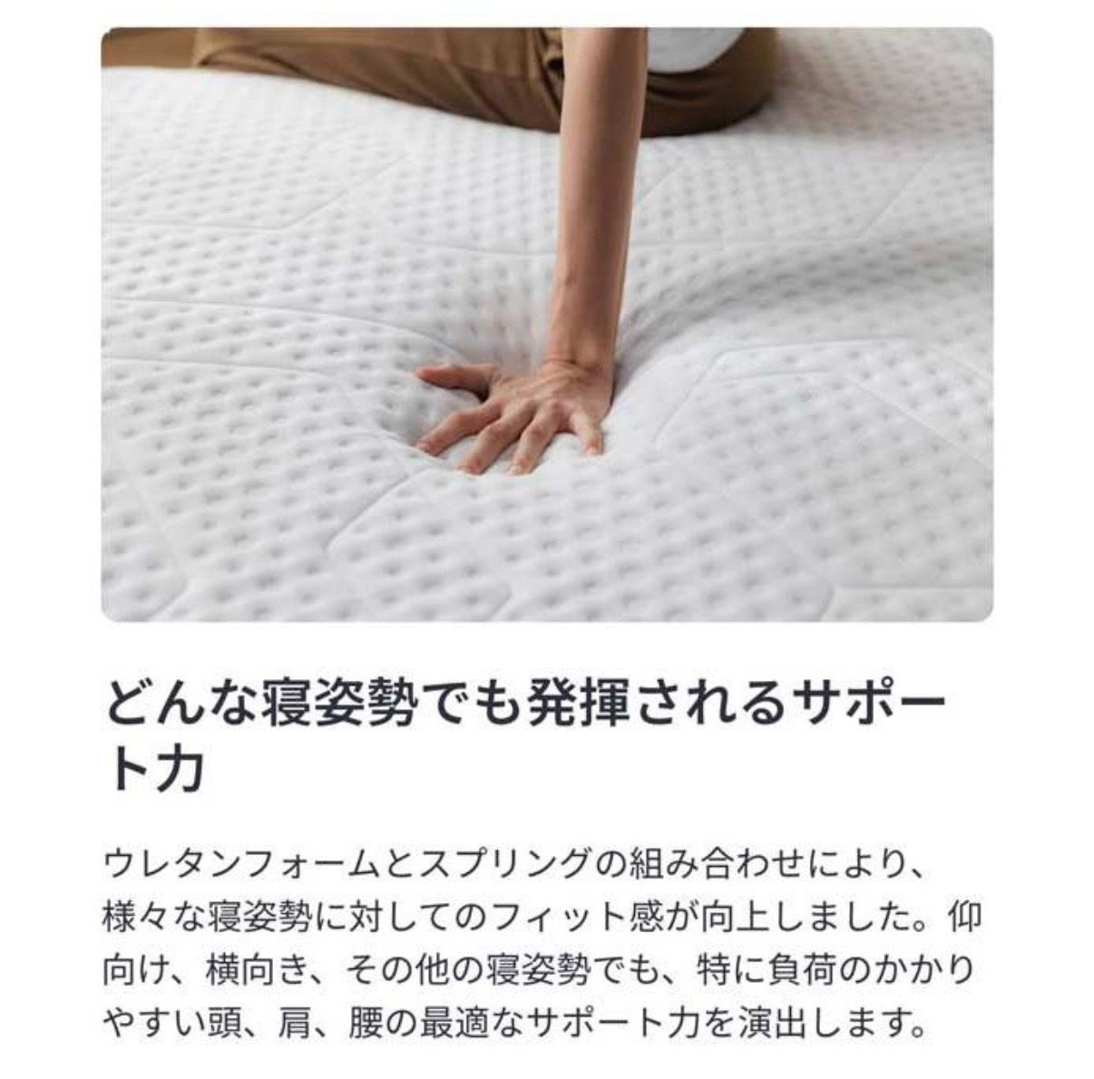 千葉県千葉市受け取り限定】エマ・マットレス(シングル) プロテクター
