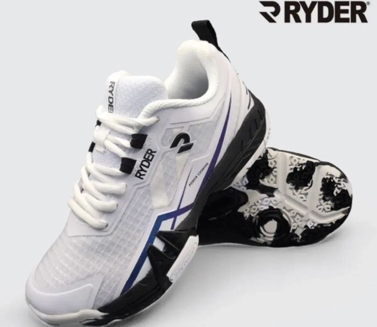 ライダース RBS 8 バドミントンシューズ ホワイト ブラック 260