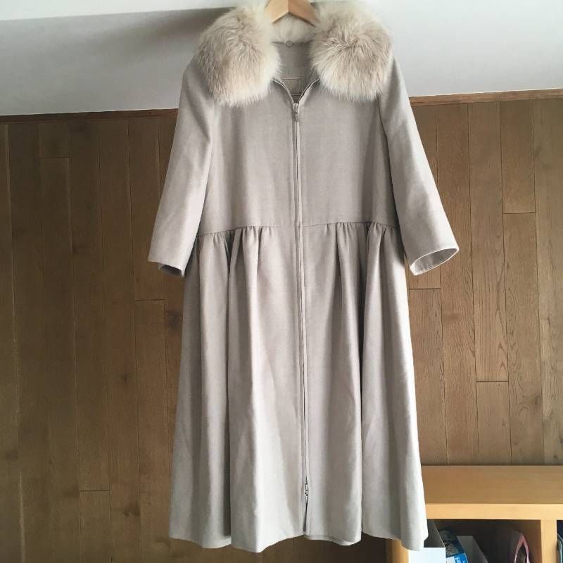 極美品 FOXEY フォクシー ファー付き ロング コート42 38794 - メルカリ