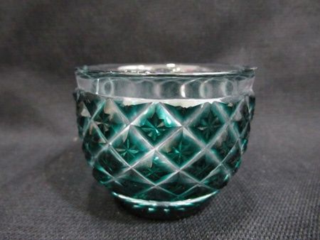 復元 島津 薩摩切子 SHIMADZU 尚古集成館監修 薩摩ガラス工芸作 猪口 盃 ぐい呑 酒器 共箱