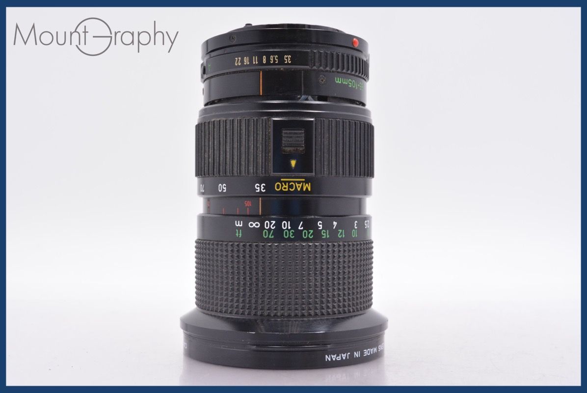 キヤノン Canon FD 35 105 mm F 3 5 前後キャップ レンズフィルター付 同梱無料 am 2025