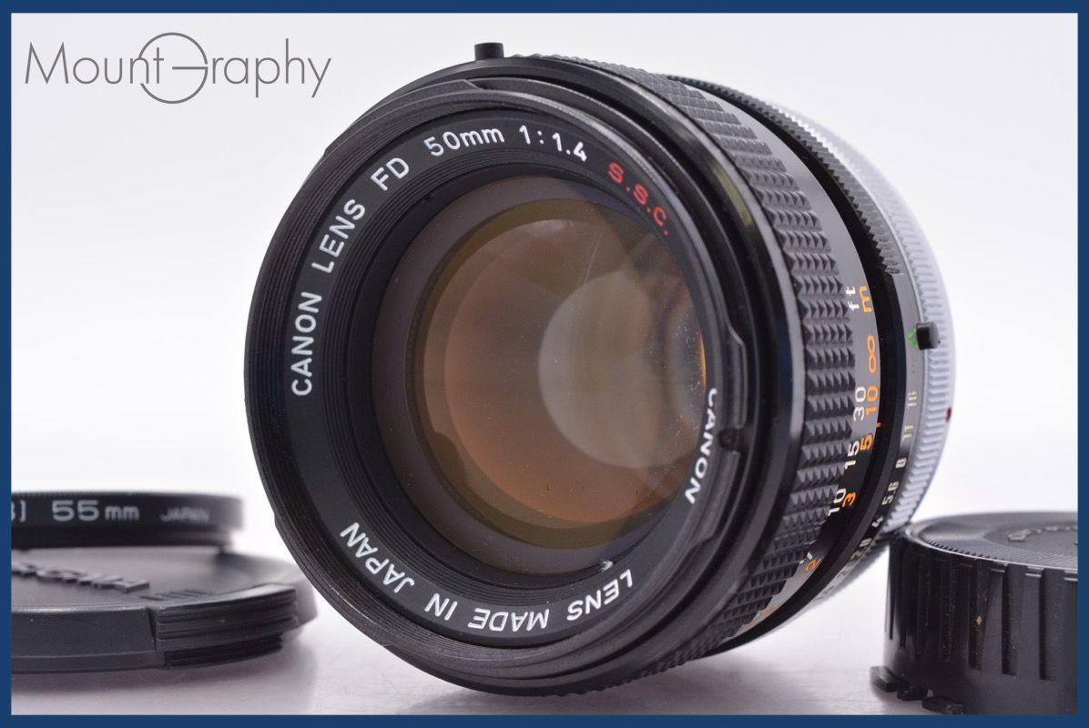 キヤノン Canon FD 50 mm F 1.4 S.S.C. 前後キャップ-レンズフィルター付 同梱無料 am 2026