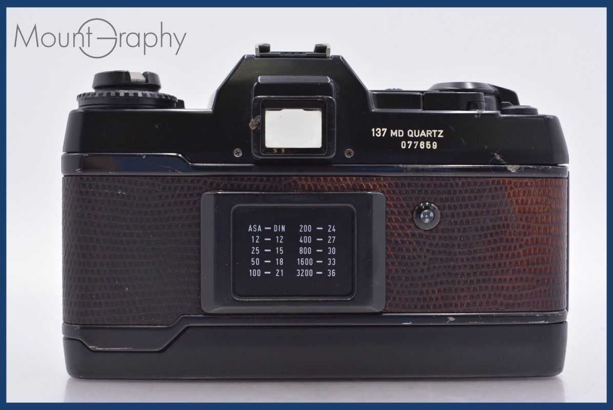 ☆極上美品☆ コンタックス CONTAX 137 MD QUARTZ 単三電池仕様 ボディ