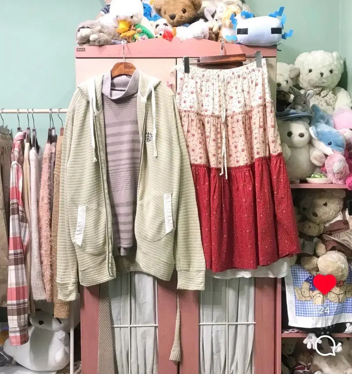 カモメサン荘 メリーは外泊中 コーデ ヴィンテージ