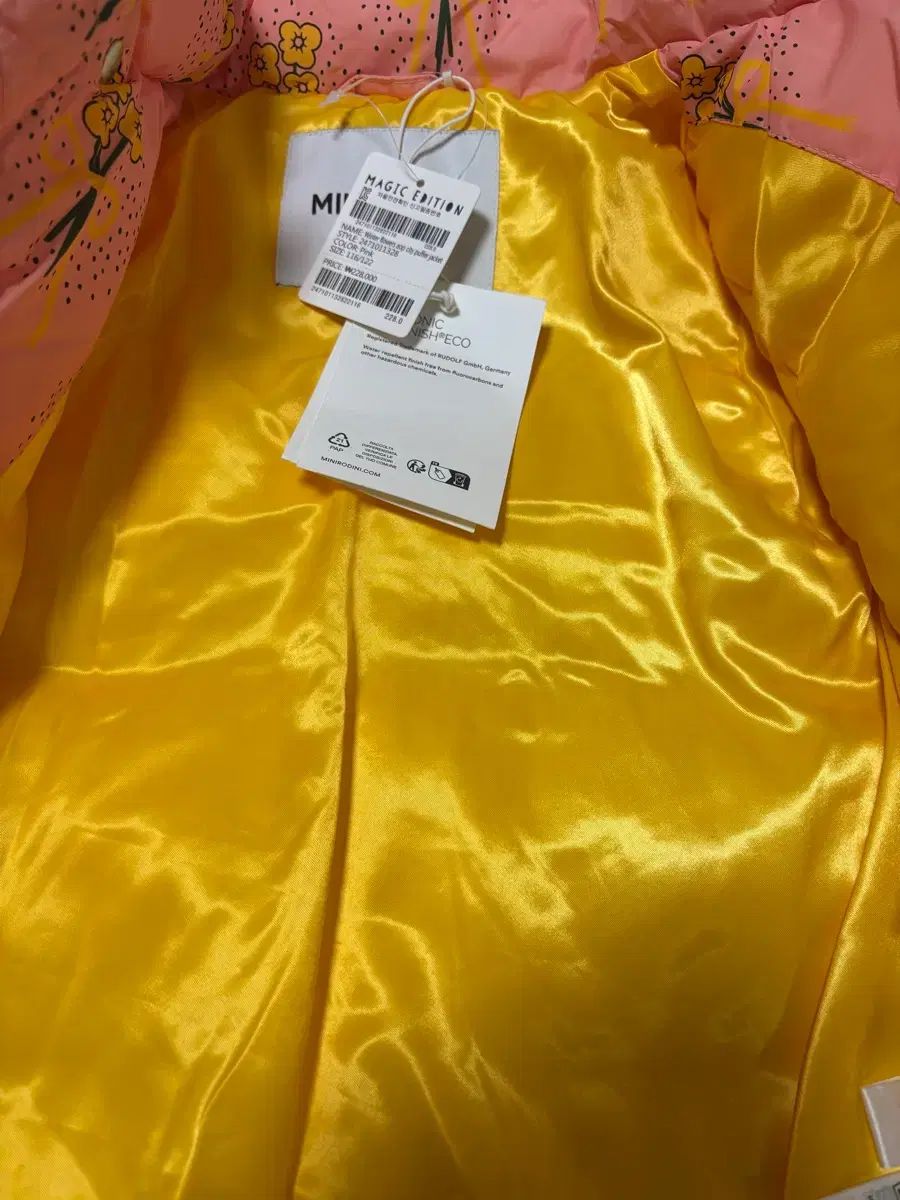  ミニロディーニ フラワー ダウンジャケット 116-122 その他 ジャケット ブルゾン