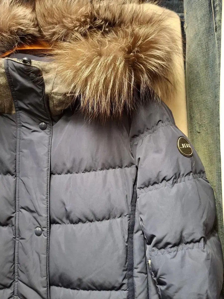 未使用adidas ゴルフシューズ 23.5cm JDX ブルー ファー フード ロング ダウン