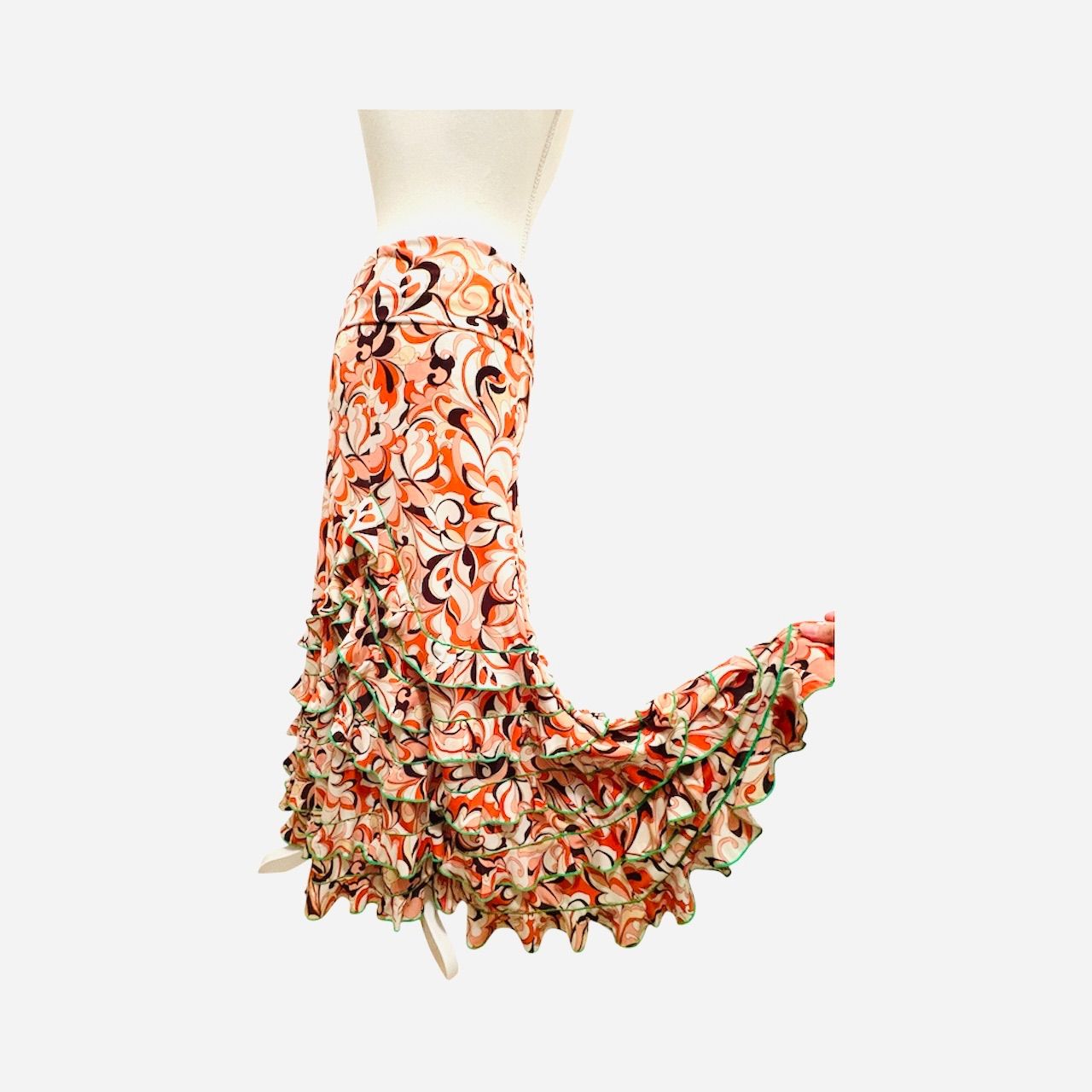 フラメンコ ストレッチファルダ 5段 コーラル Ｌサイズ