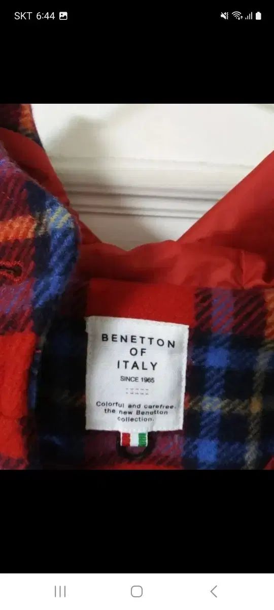  ベネトン キッズ チェックコート その他 ジャケット ブルゾン