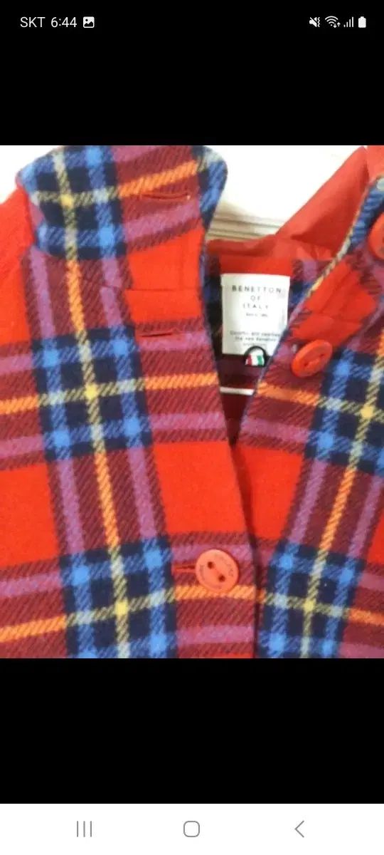 キッズ チェックコート